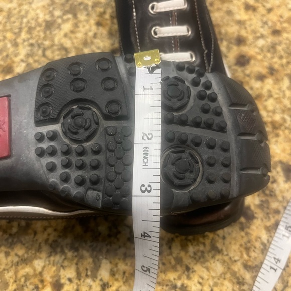 Linea Stretch Walter Genuin Luxury  Leather Golf Shoes 7.5 Sneakers Italy Brown - Picture 12 of 12